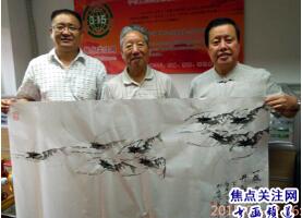 三十二:焦点关注网书画名家栏目举办将军、部长、书画家才艺笔会连续播报展活动